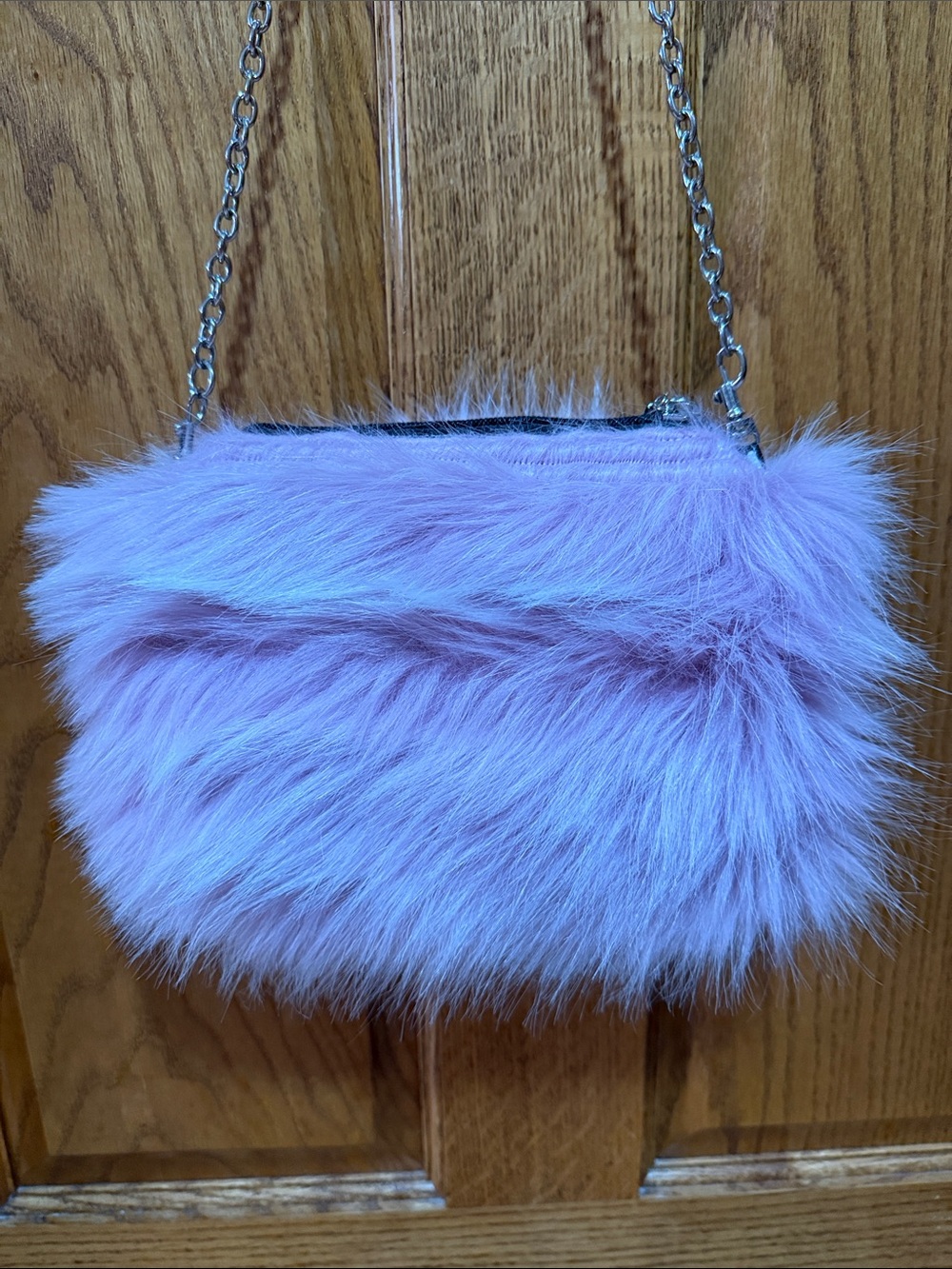 Fuzzy purse.  Handmade.  Like new
